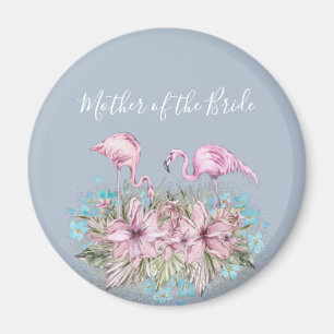 Aimant MÈRE DE LA BRIDE Flamant rose de rougissement Mari