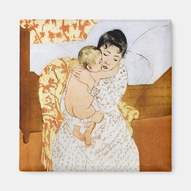 Aimant Mère et enfant, Mary Cassatt (Devant)