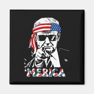 Aimant Merica Trump 4 juillet heureux Trump Drapeau améri