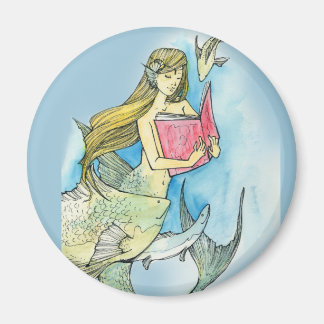 Aimant Mermaid adore lire l'aimant