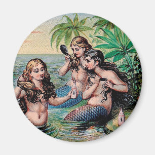 Aimant Mermaid Antique Magie Océan Nautique