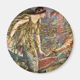 Aimant Mermaid Art victorien par H J Ford