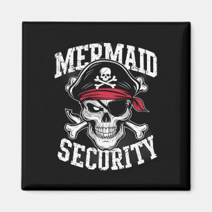 Aimant Mermaid Sécurité Pirate Papa Frère Halloween