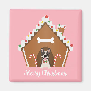 Aimant Merry Christmas Gingerbread Dog House