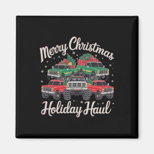 Aimant Merry Christmas Holiday Haul Tee- Festive Truck De