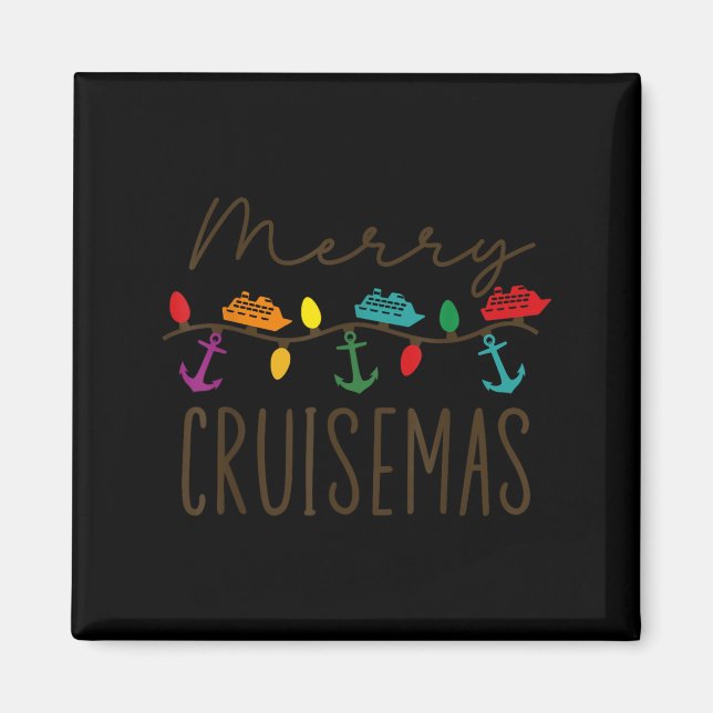 Aimant Merry Cruisemas Cruise Christmas Lights Matching F (Devant)