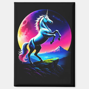 Aimant Merveilleuse Licorne Colorée Sauvage