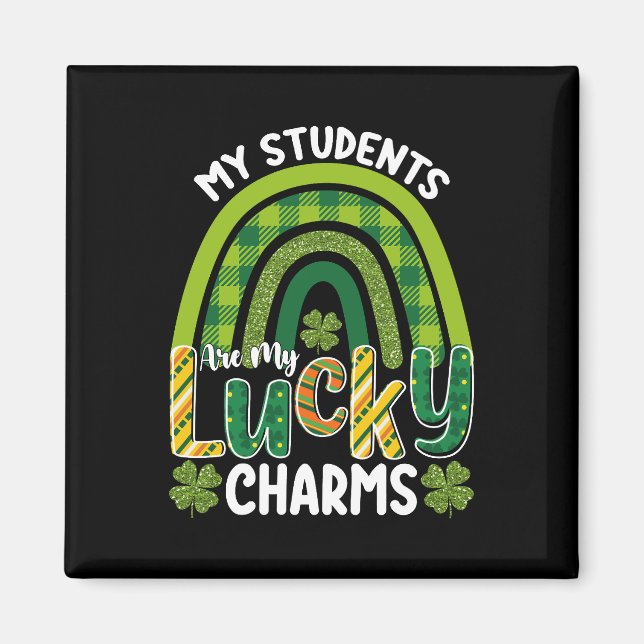 Aimant Mes étudiants sont mes charmes chanceux St Patrick (Devant)