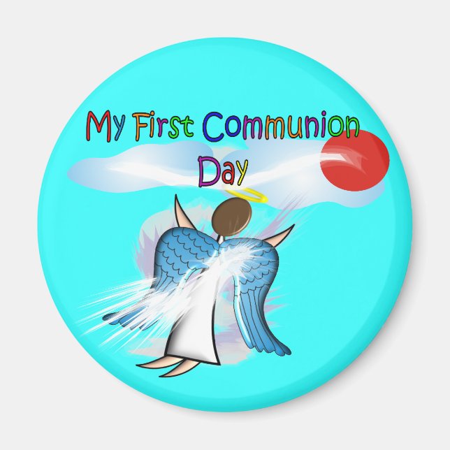 Aimant Mes premiers cadeaux du jour de la communion (Devant)