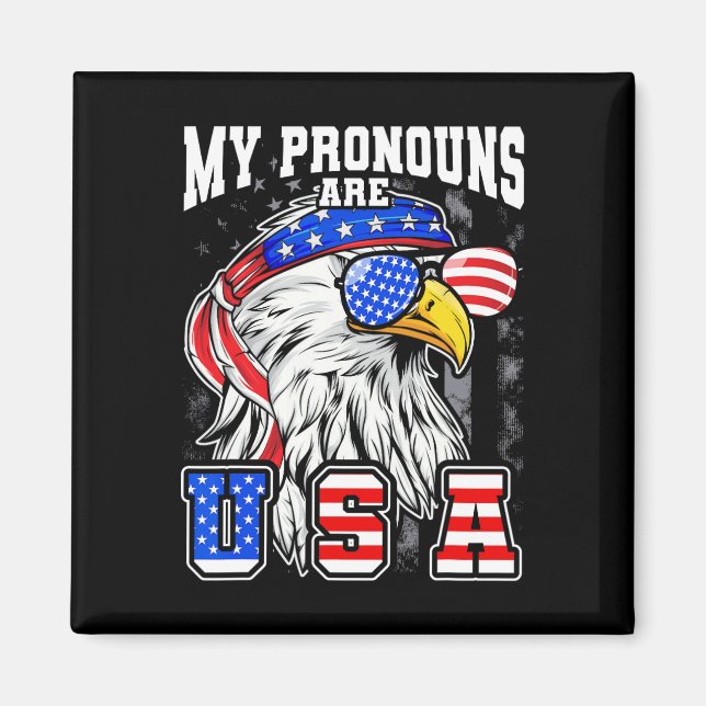 Aimant Mes Pronounes Sont Usa Aigle Américain Amusant 4èm (Devant)