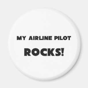 Aimant MES ROCHES de pilote de ligne aérienne !