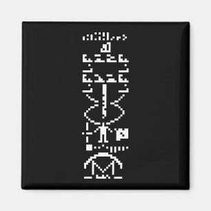 Aimant Message binaire Arecibo 1974