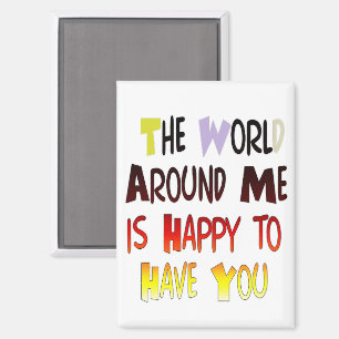 Aimant Message de bienvenue puissant : Une citation motiv