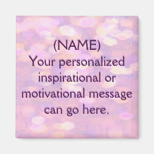 Aimant Message de motivation personnalisé