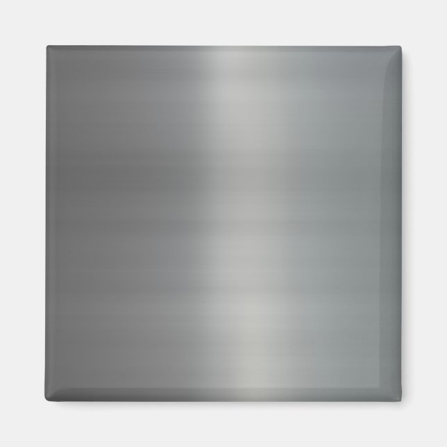 Aimant Métal brossé brut texturé (Devant)