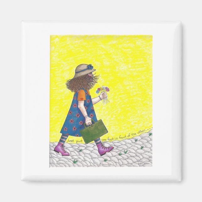 Aimant Mettez juste un pied devant l'autre (Devant)