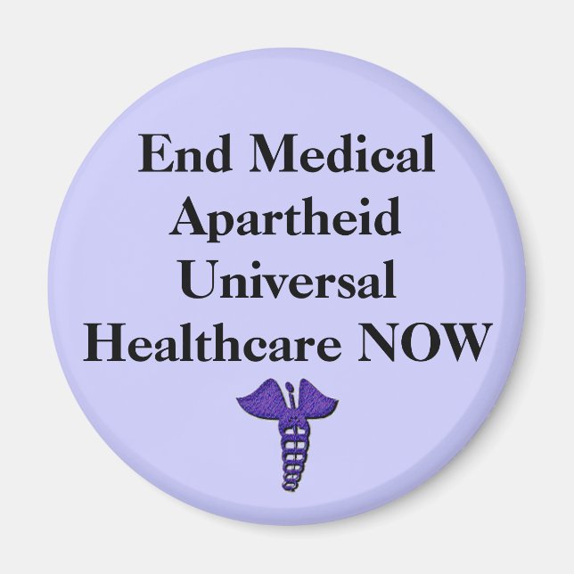 Aimant Mettre fin à l'aimant Médicale de l'apartheid (Devant)