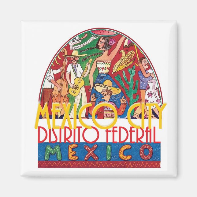 Aimant MEXICO VILLE Mexique (Devant)