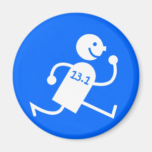 Aimant Mi-marathon drôle