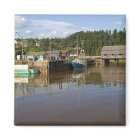 Mi-marée à la baie de Fundy à St. Martins, Nouveau
