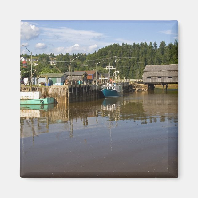 Aimant Mi-marée à la baie de Fundy à St. Martins, Nouveau (Devant)