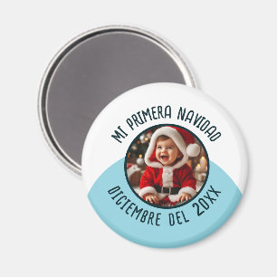 Aimant Mi Primera Navidad con Foto y Año