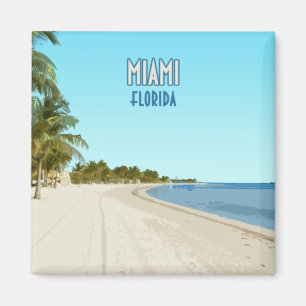 Aimant Miami Beach Florida Vintage