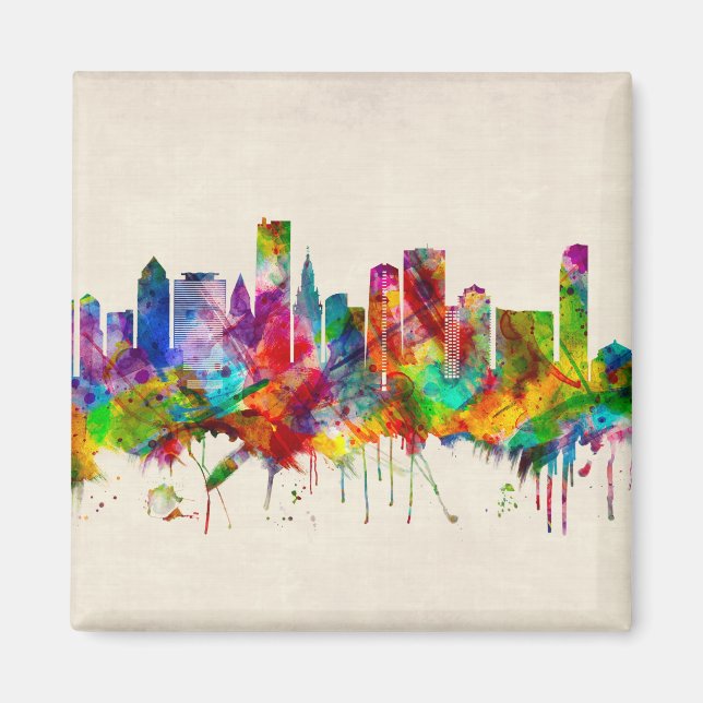 Aimant Miami Florida Skyline (Devant)