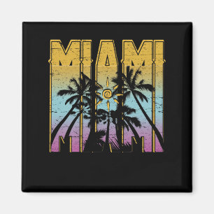 Aimant Miami Vacation Souvenir - Retro Beach Apparel
