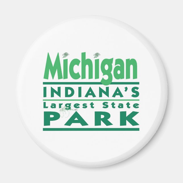 Aimant Michigan Le plus grand parc national de l'Indiana (Devant)