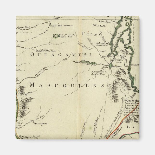 Aimant Michigan, Wisconsin, Illinois (Devant)