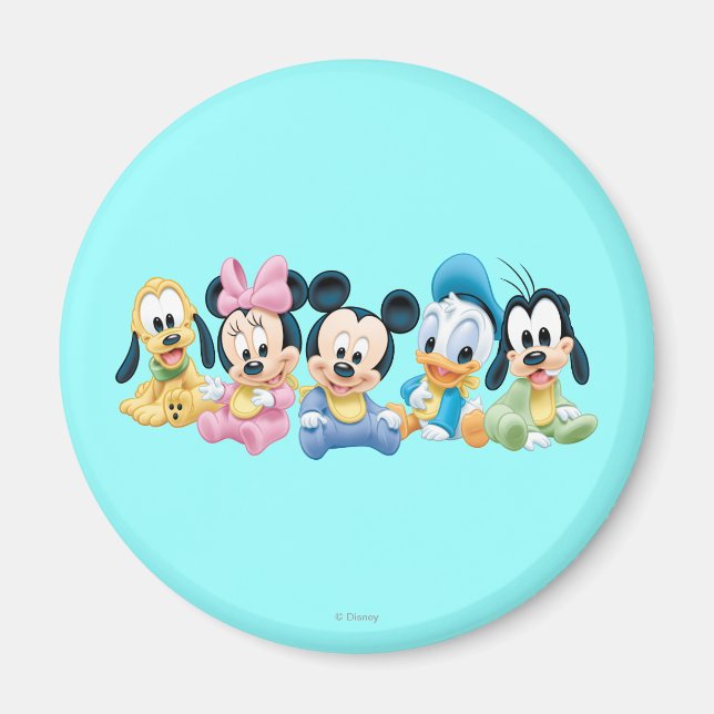 Aimant Mickey bébé et amis (Devant)