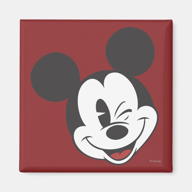 Aimant Mickey classique | Éclat de tête (Devant)
