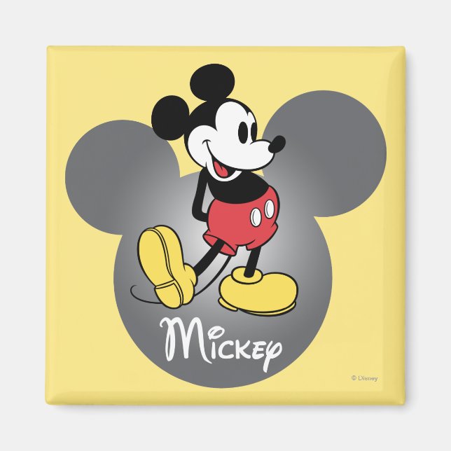 Aimant Mickey classique | Icône tête (Devant)
