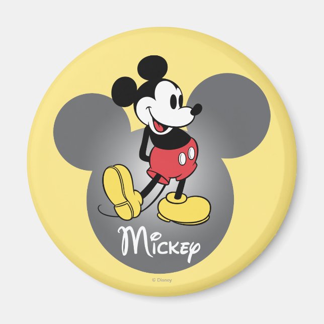Aimant Mickey classique | Icône tête (Devant)
