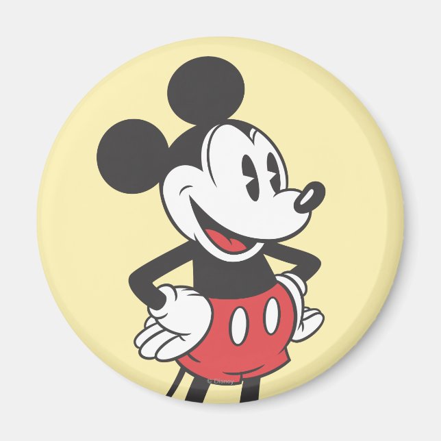 Aimant Mickey classique | Mains sur les hanches (Devant)