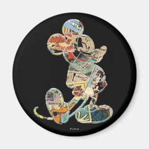 Aimant Mickey classique   Silhouette comique