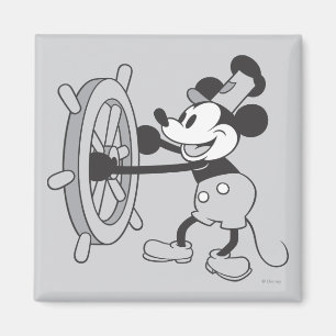 Aimant Mickey classique   Steamboat Willie
