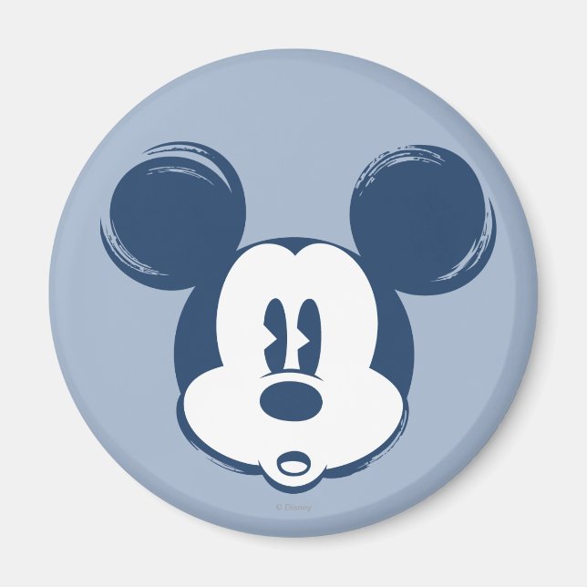 Aimant Mickey Classique | Tête Bleue (Devant)