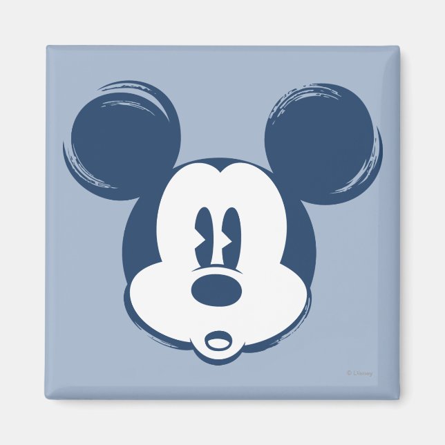 Aimant Mickey classique | Tête bleue (Devant)