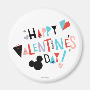 Aimant Mickey coupe papier   HEUREUSE SAINTE-VALENTIN