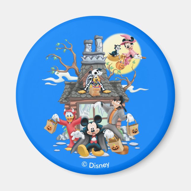 Aimant Mickey et les amis Haunted House (Devant)
