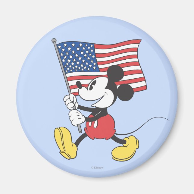 Aimant Mickey férié | Drapeau (Devant)