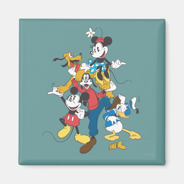 Aimant Mickey & Friends | Groupe classique (Devant)