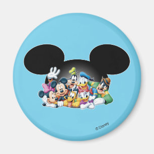 Aimant Mickey & Friends   Groupe dans Mickey Ears
