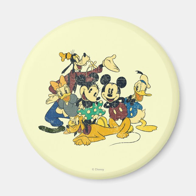 Aimant Mickey & Friends | Hug Vintage (Devant)