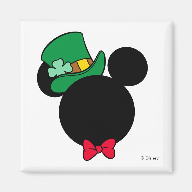 Aimant Mickey | Icône de la Saint-Patrick (Devant)
