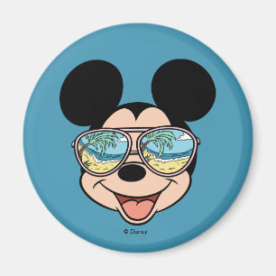 Aimant Mickey   Lunettes de soleil tropicales Mickey