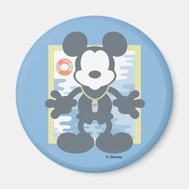 Aimant Mickey | Mickey Life Guard (Devant)