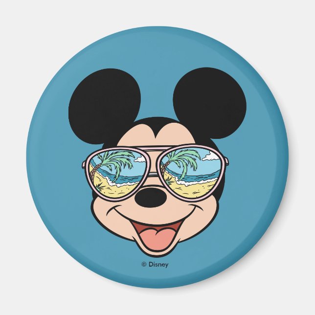 Aimant Mickey | Mickey Lunettes de soleil tropicales (Devant)